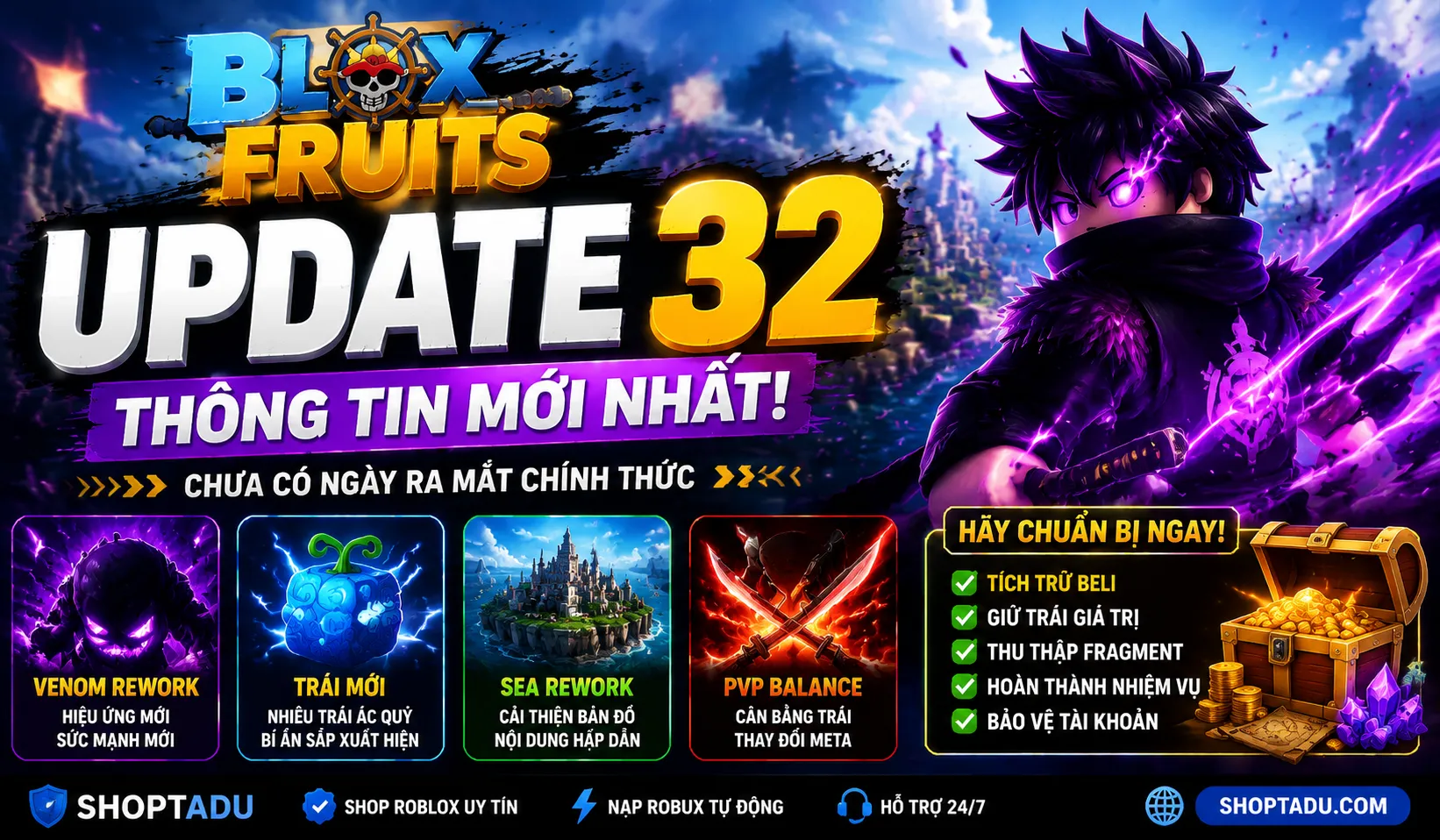 Blox Fruits Update 32 Khi Nào Ra Mắt? Thông Tin Mới Nhất 2026
